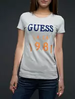 tee shirt mujer guess short sleeve genereux cotton 2013 france sm la.ca-1981 white